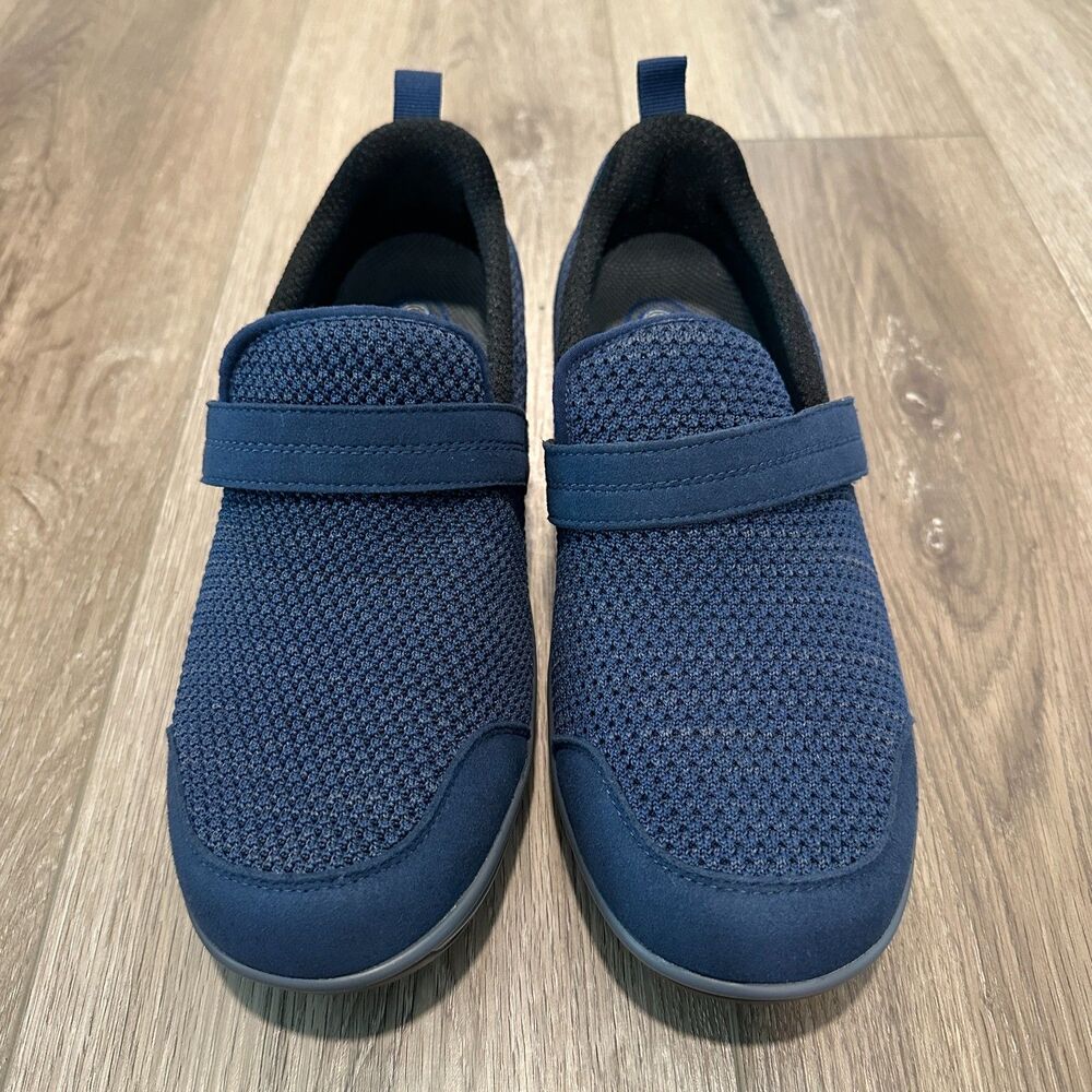 Blue Quincy Orthopedic Comfort Slip-On Walking Shoes Size: Women's 8.5 Wide 8.5D